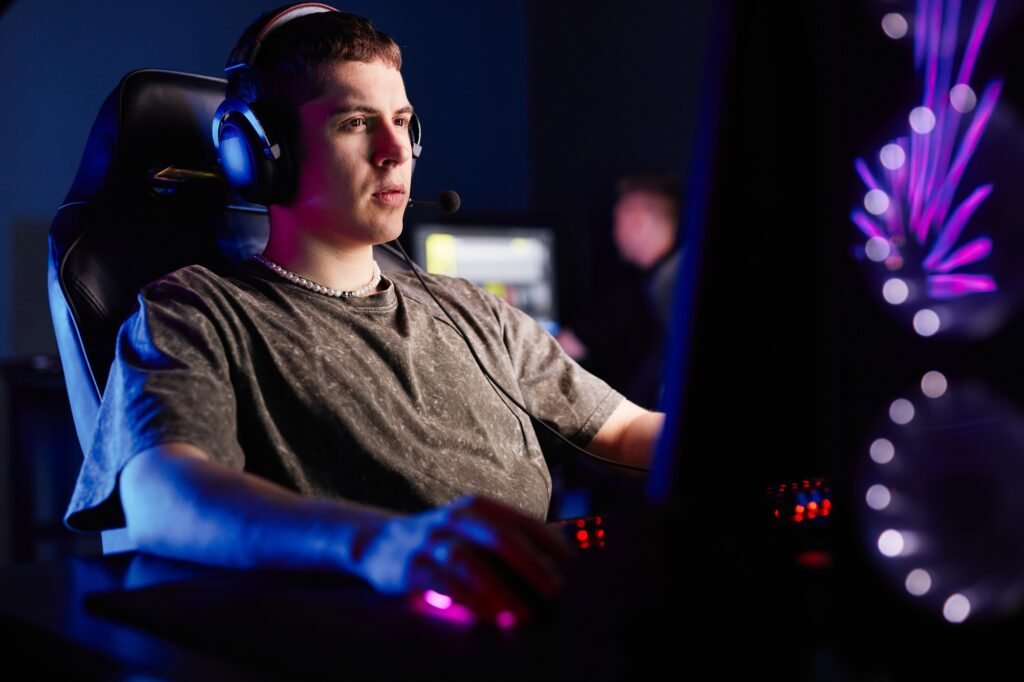 Young Man Gaming